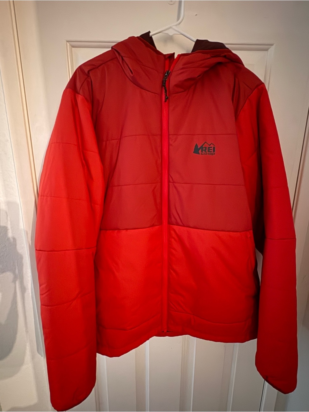 REI Red Insulated Hooded Jacket
